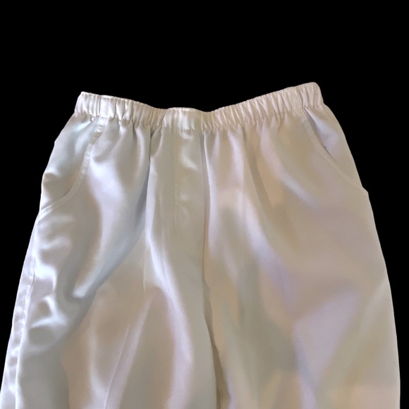 ALIA Pants White Elastic High Waist Comfortable Size 8 - Picture 4 of 8